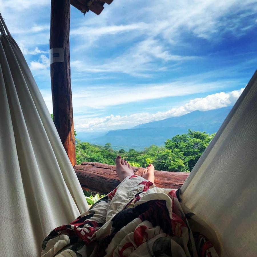 El Paraiso Posada Finca San Vicente Barichara Bagian luar foto