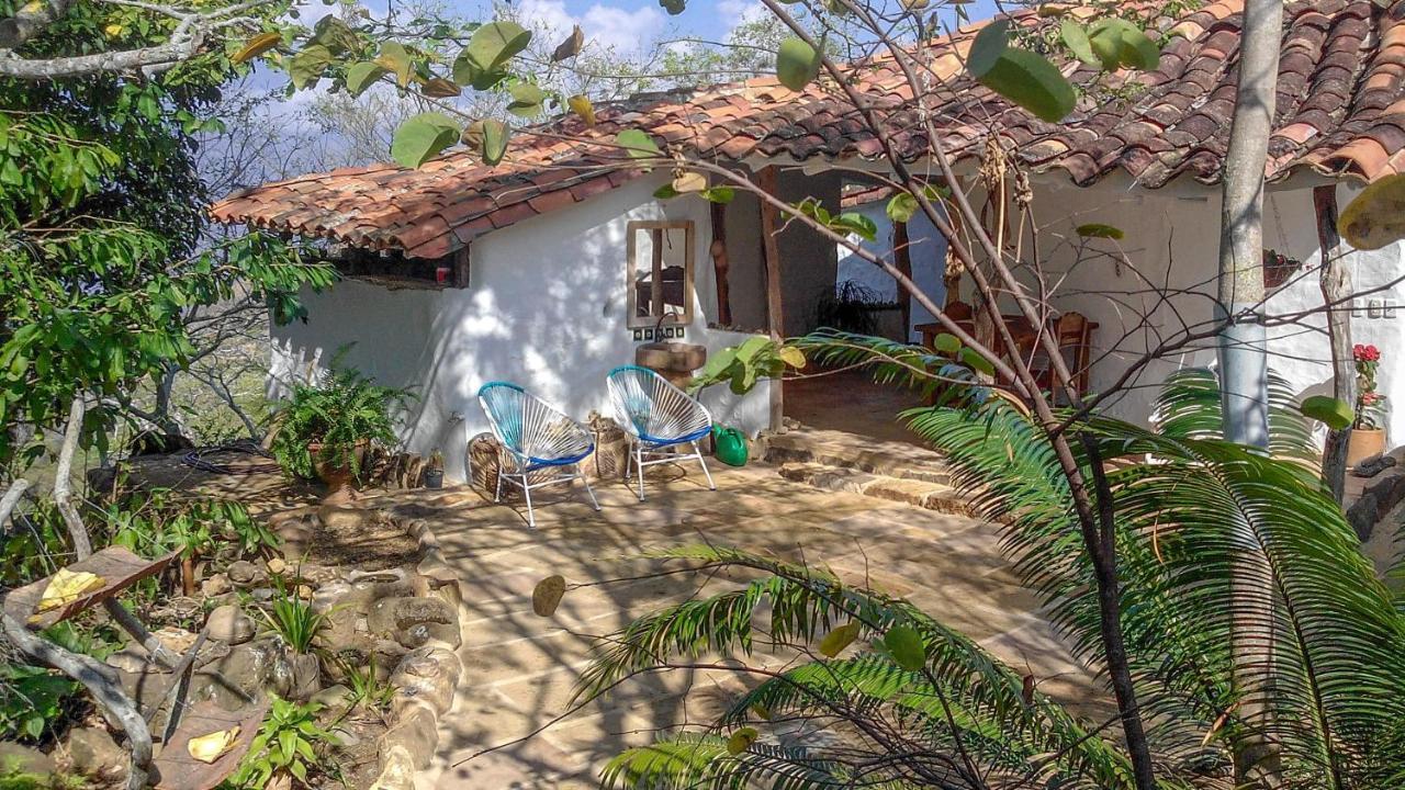 El Paraiso Posada Finca San Vicente Barichara Bagian luar foto